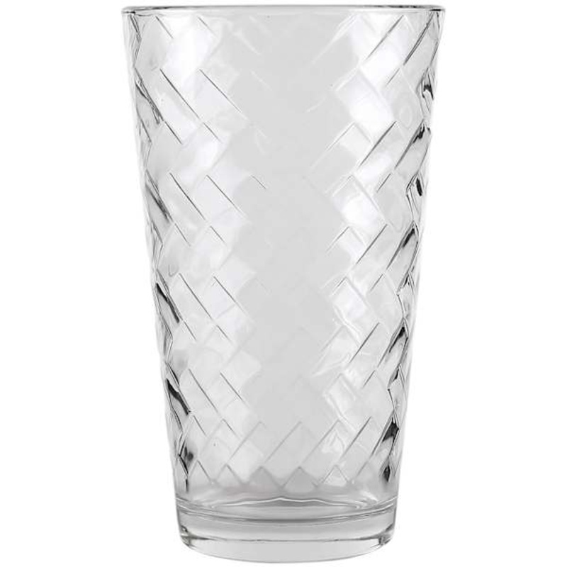 10-Piece Chevron Textured Glass Cooler Set, 15.75oz
