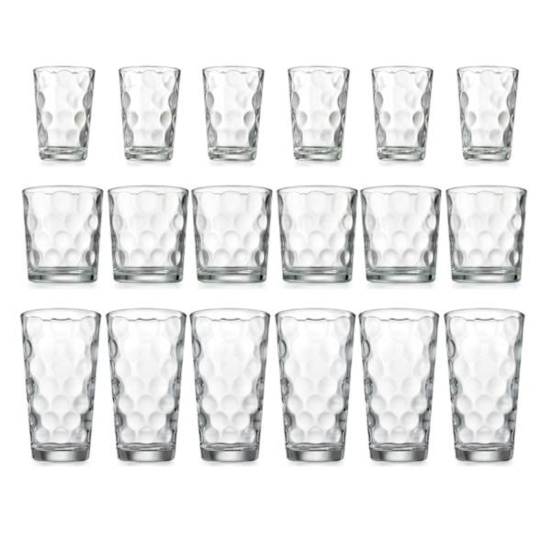 16-Piece Eclipse Drinkware Set