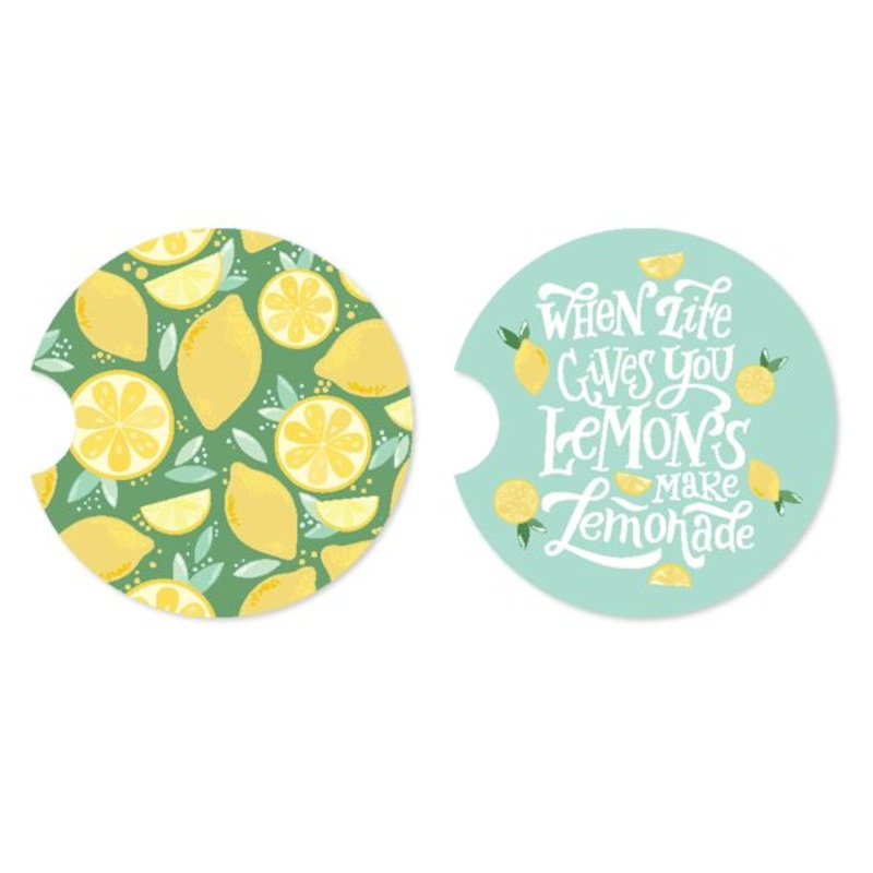 2-Pack Lemons Car Coasters