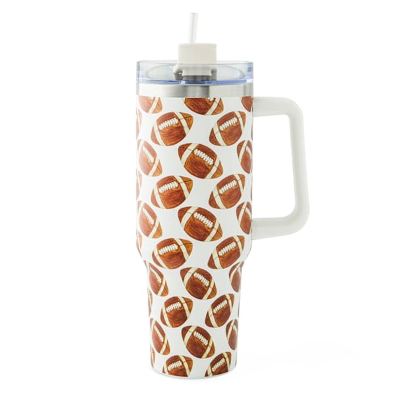 Atlas Repeat Footballs Tumbler, 40oz
