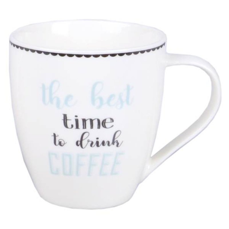 Best Time to Drink Coffee Mug, 17oz