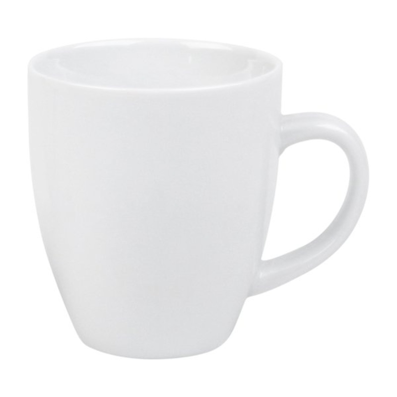 Bistro White Porcelain Mug, 16oz