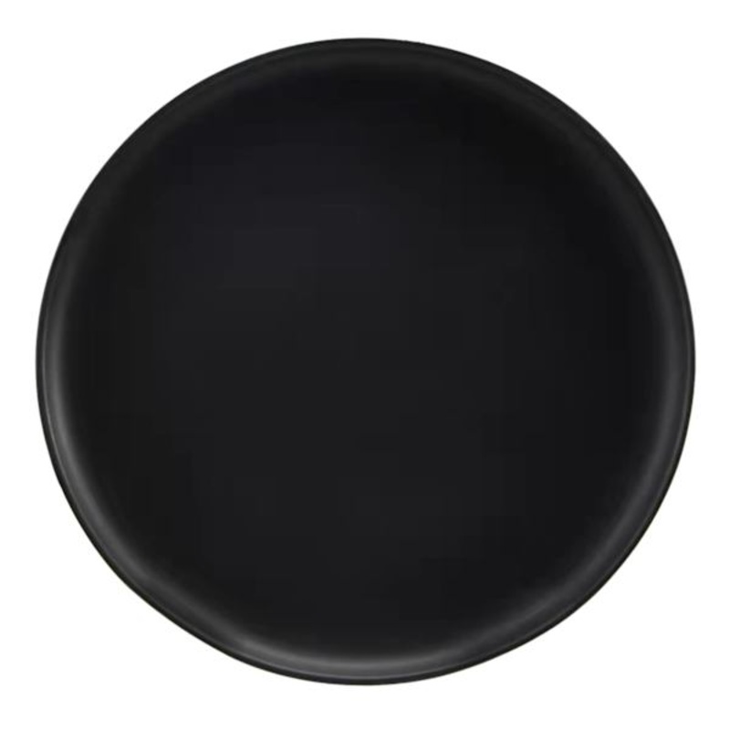 Black Ceramic Dinner Plate