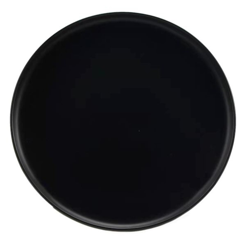 Black Ceramic Salad Plate