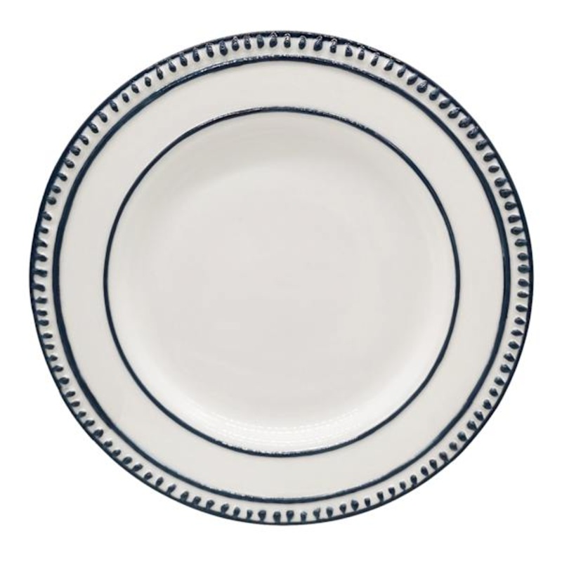 Blue Dot Salad Plate