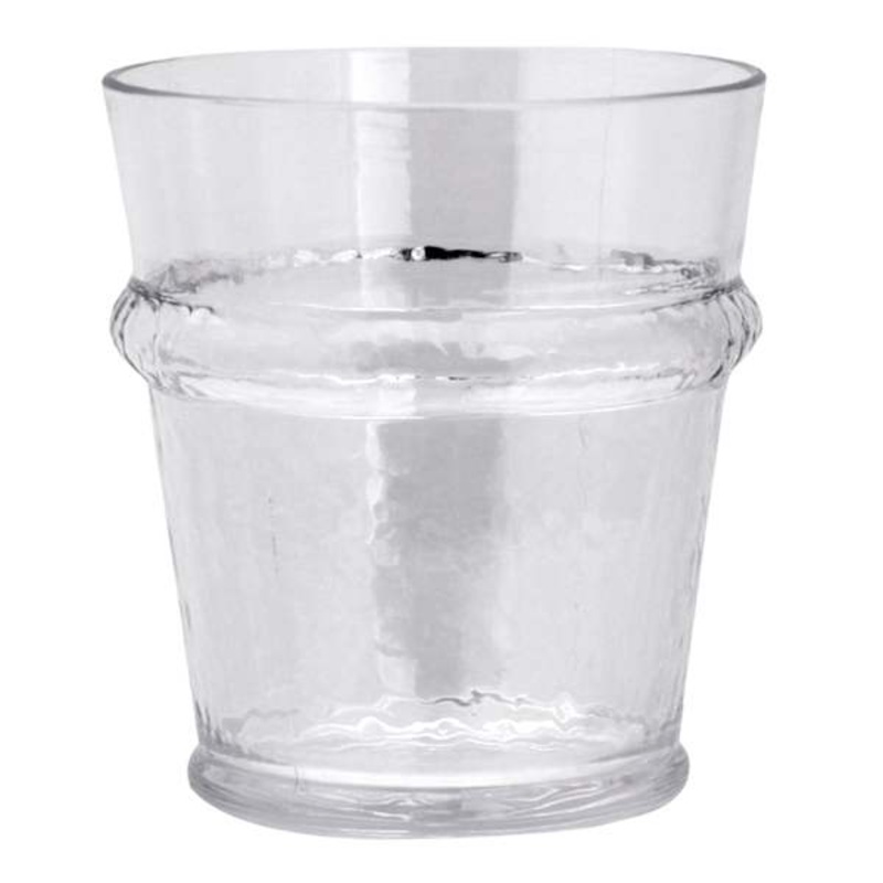 Clear Acrylic Ring Double Old Fashioned Glass