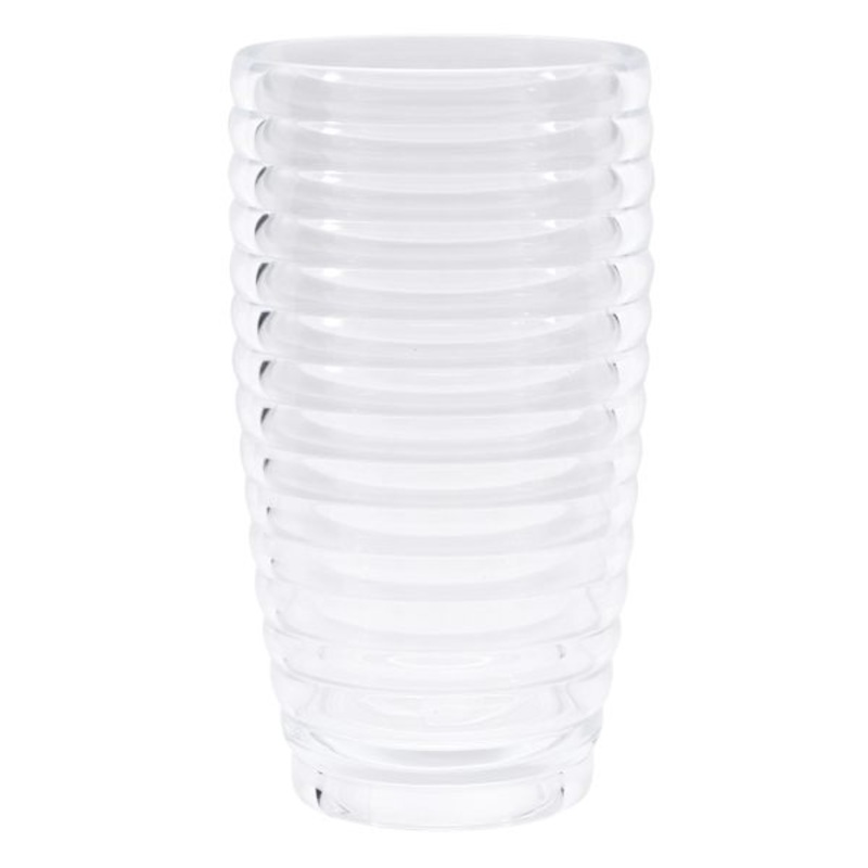 Clear Acrylic Ring Patterned Highball Glass