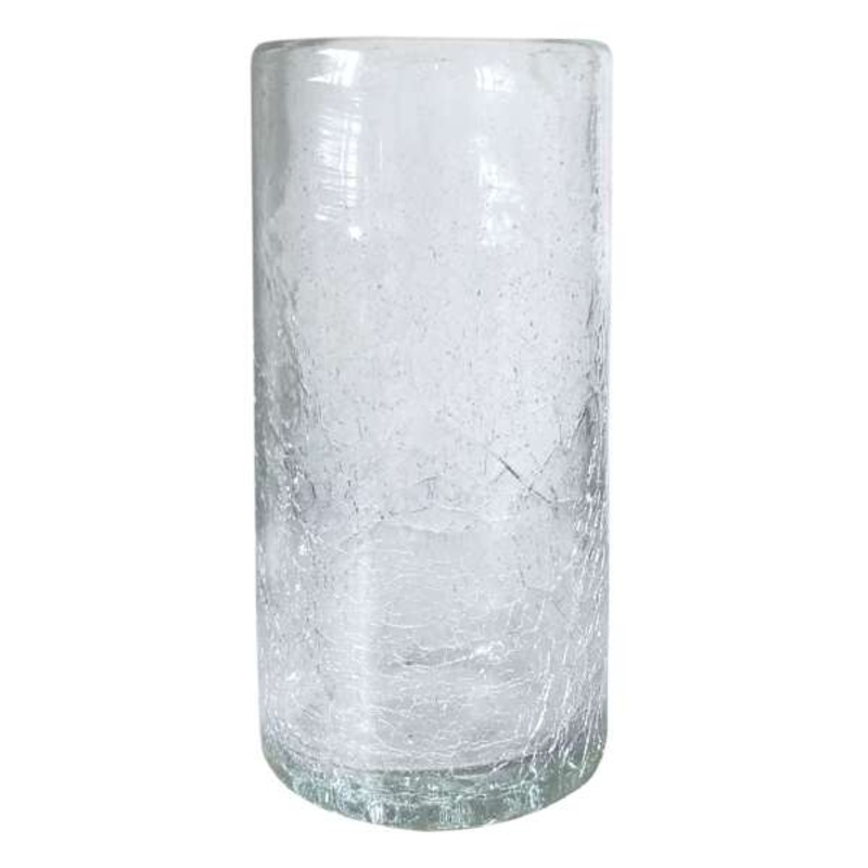 Clear Crackled Glass Highball, 19oz