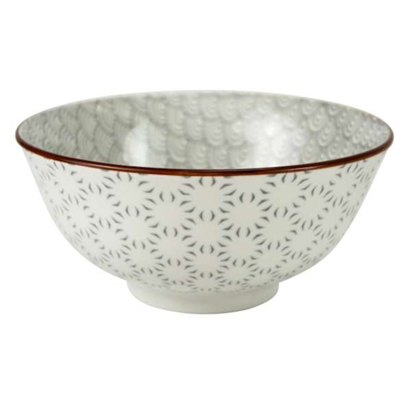 Grey Arches Porcelain Bowl, 6″