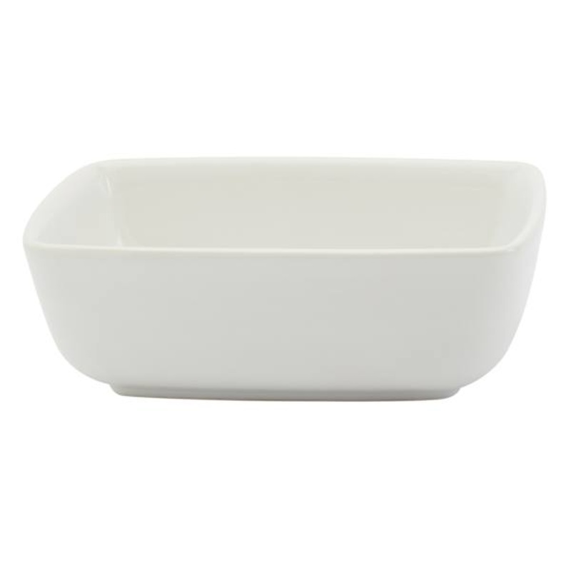 Square White Ceramic Appetizer Bowl