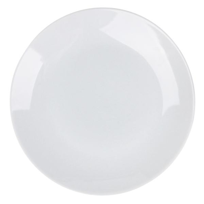 Super White Porcelain Coupe Salad Plate, 8″