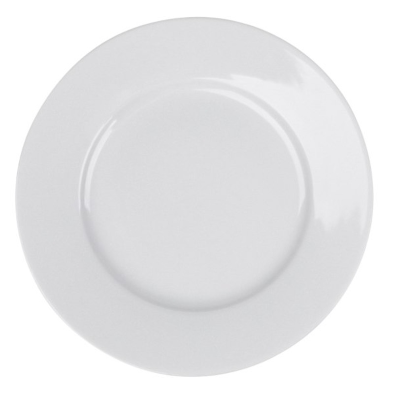 White Porcelain Rim Salad Plate, 8″