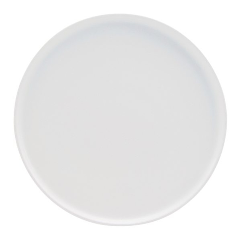 White Stoneware Salad Plate