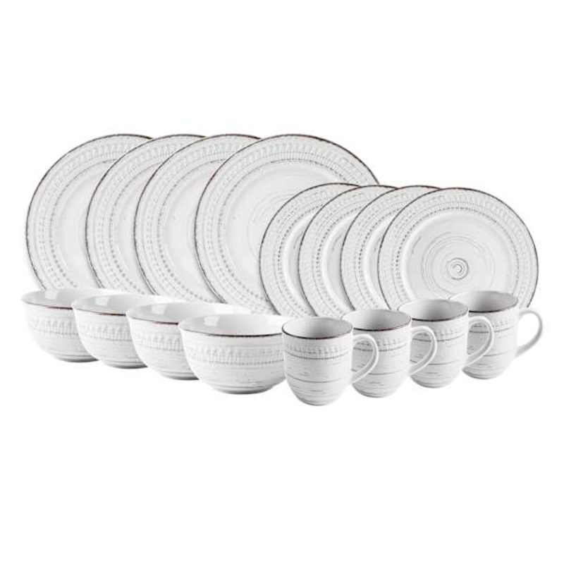 16-Piece White Coscenza Dinnerware Set