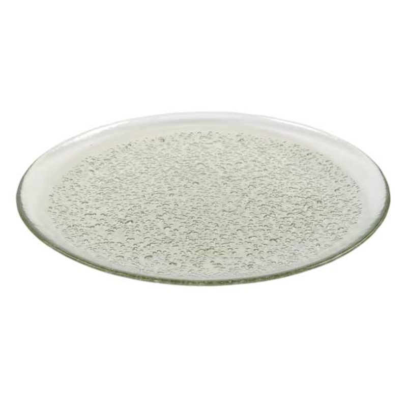 Aqua Glass Dinner Plate