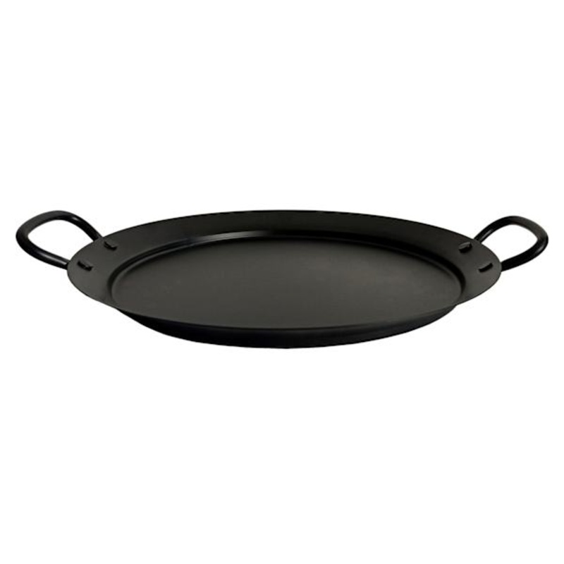 Black Round Charger Plate with Handle