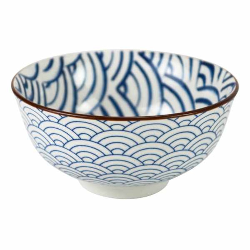 Blue Arches Porcelain Appetizer Bowl, 4.5″