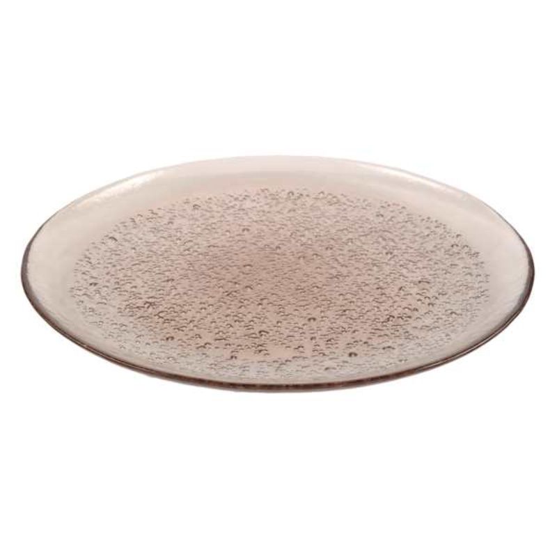 Brown Glass Dinner Plate