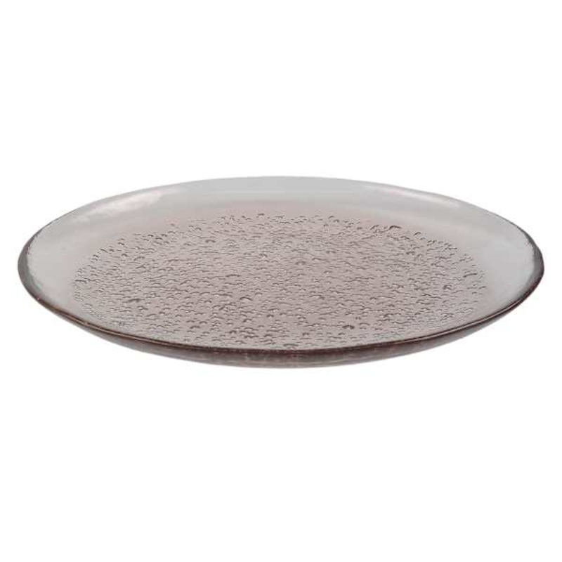 Brown Glass Salad Plate