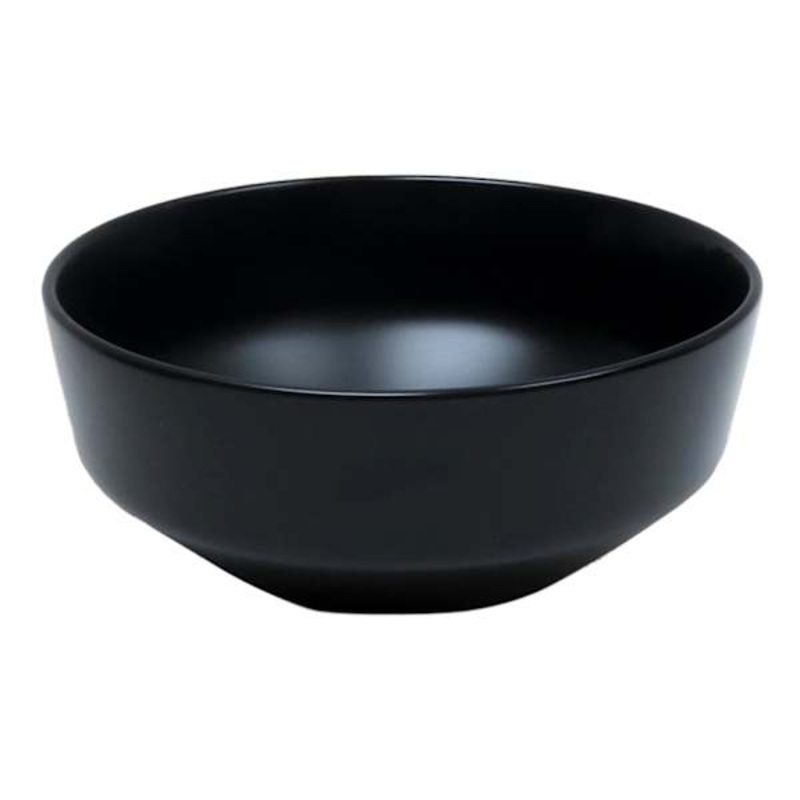Crosby St. Black Ceramic Salad Bowl, 6″