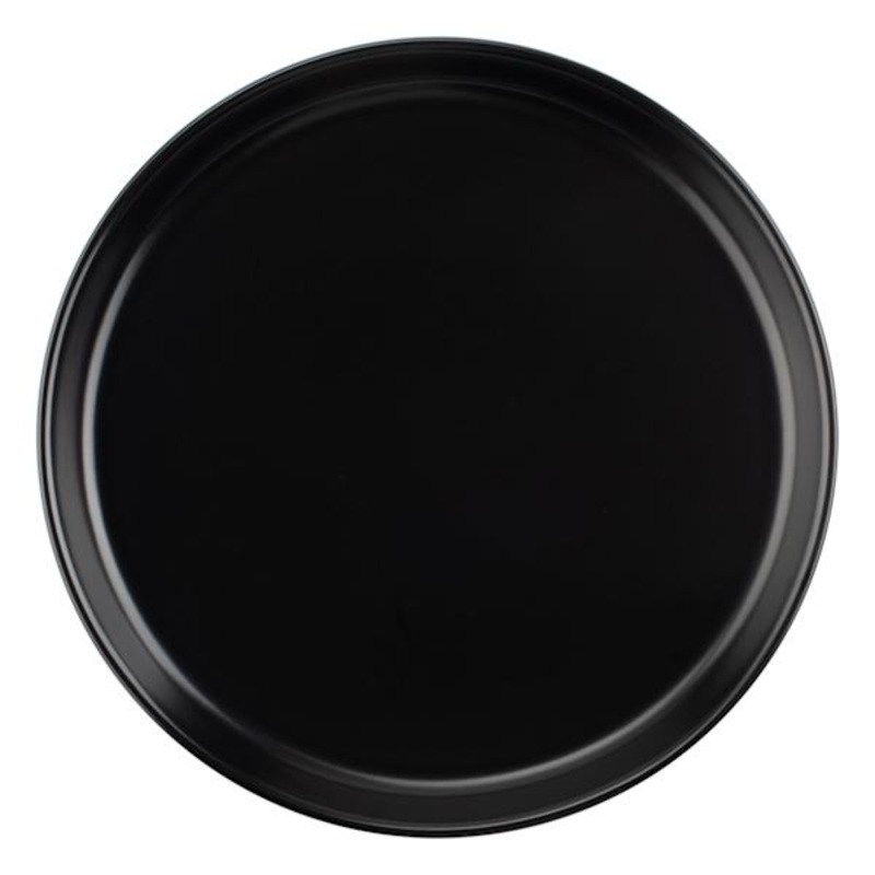 Crosby St. Matte Black Stoneware Dinner Plate