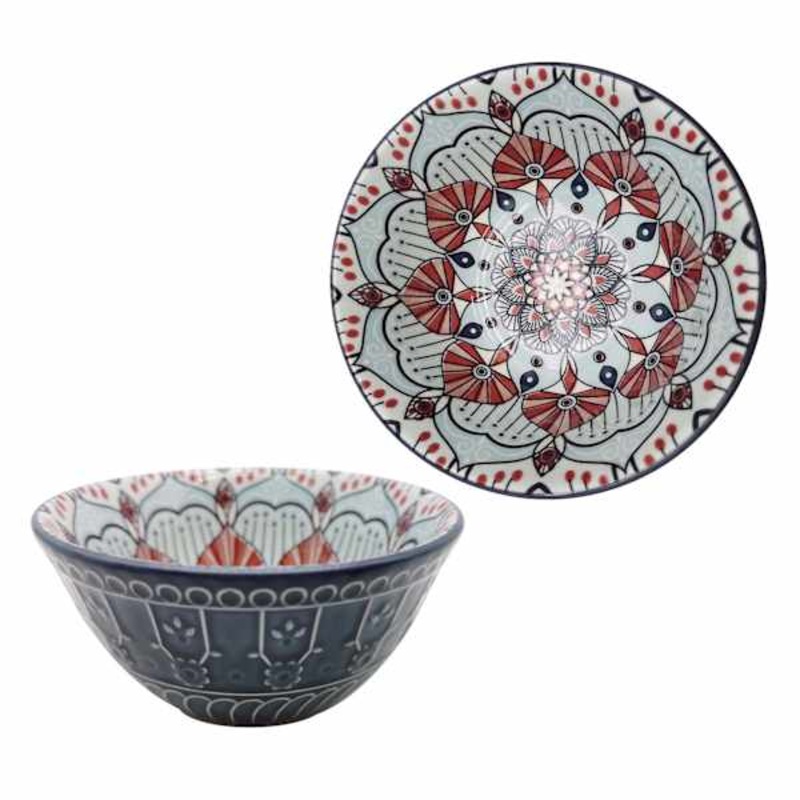 Found & Fable Blue Kaleidoscope Dip Bowl, 4.75″