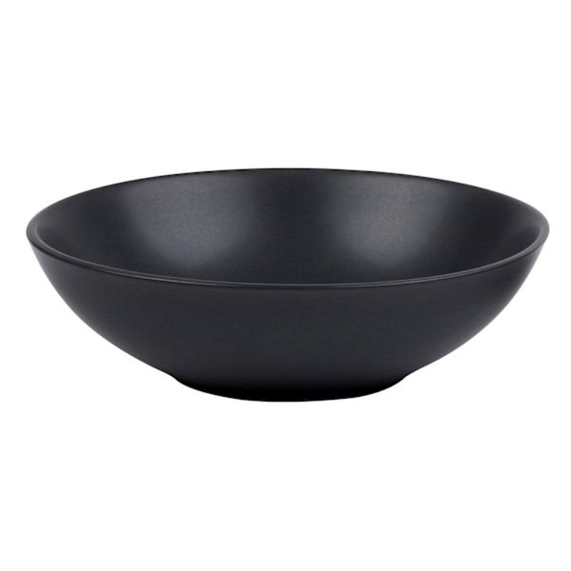 Set of 4 Cool Grey Dinner Bowls, 7″