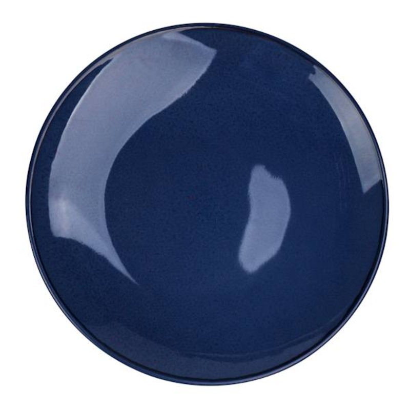 Set of 4 Dark Blue Reactive Glazed Stoneware Salad Plate, 7.75″