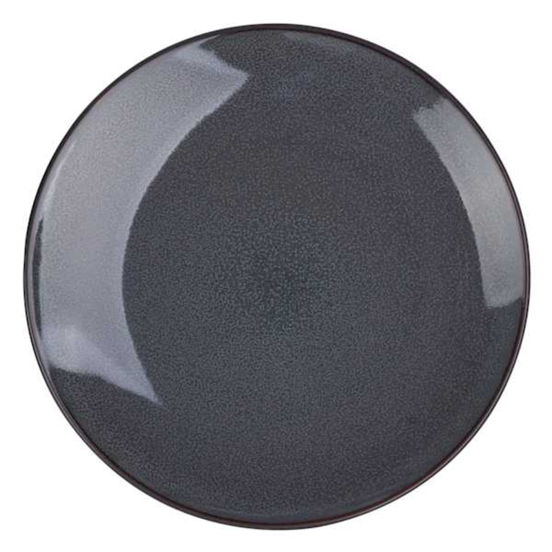 Set of 4 Grey Reactive Glazed Stoneware Salad Plate, 7.75″
