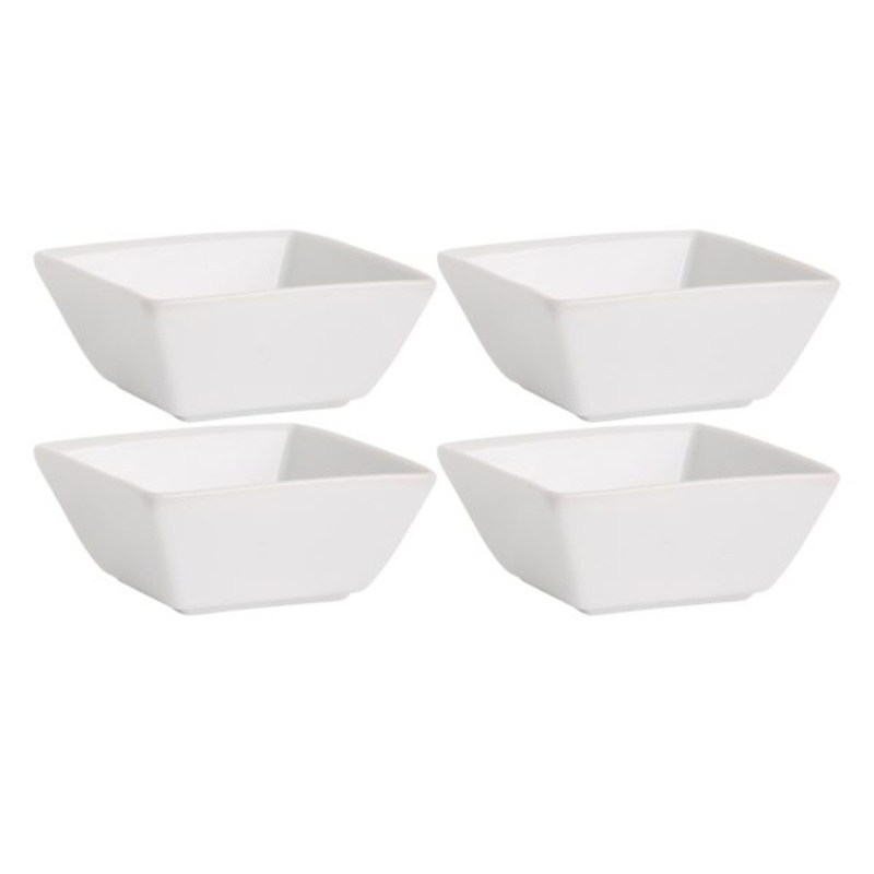 Set of 4 Mini Square Taster Bowls, 3″