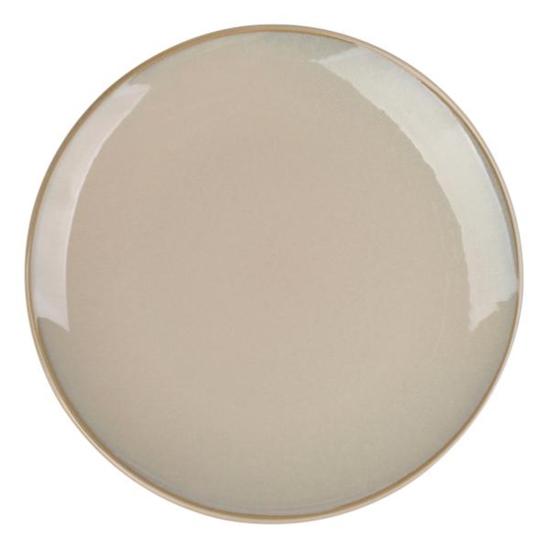 Set of 4 Sand Reactive Glazed Stoneware Dinner Plate, 10.5″