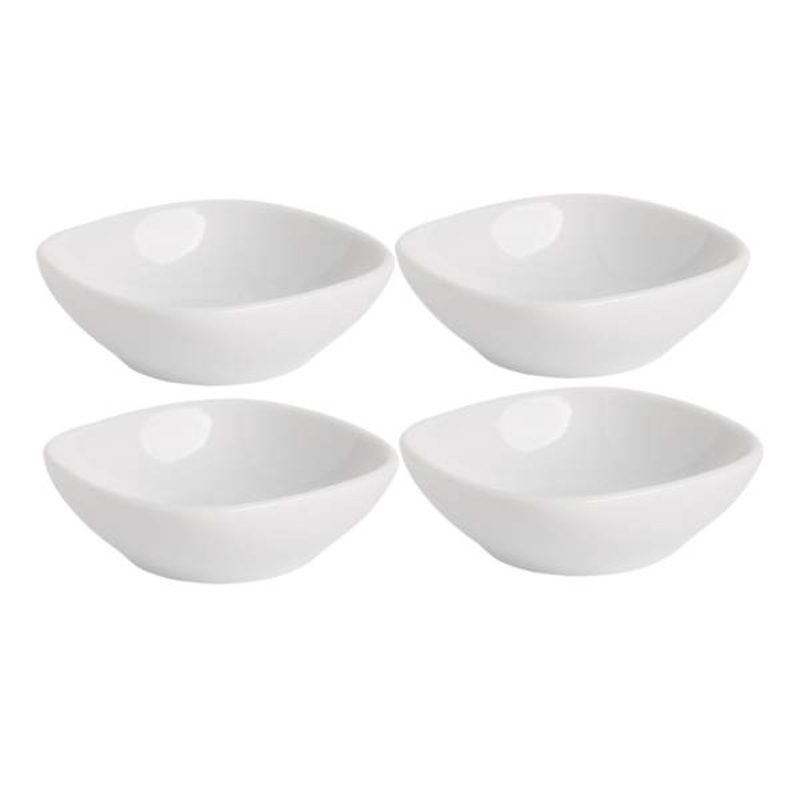 Set of 4 Soft Round Mini Taster Bowls, 3″