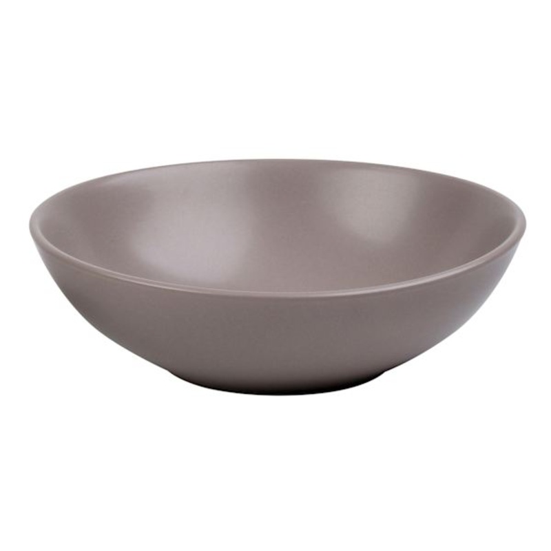 Set of 4 Taupe Stoneware Dinner Bowl, 7″