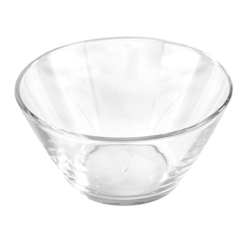 Set of 6 Round Clear Snack Bowls, 11oz