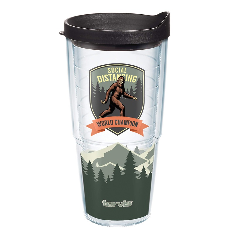 Tervis 1366014 social Distancing Yeti Insulated Tumbler, 24oz, Clear – Tritan
