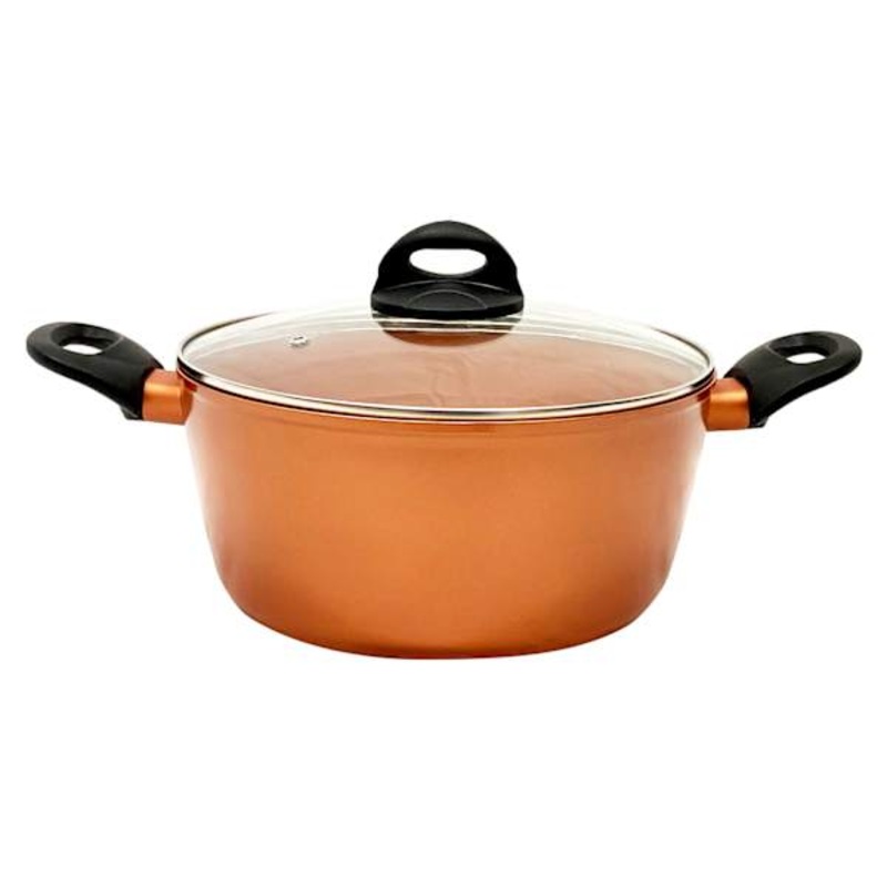 4.5-Quart Copper Finish Ceramic Dutch Oven