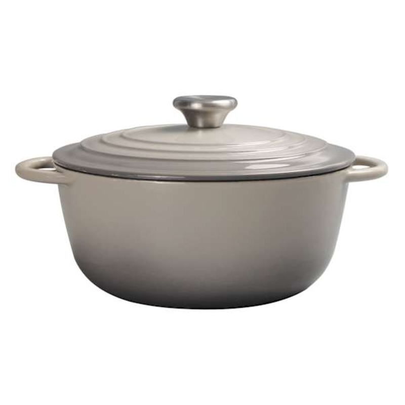 5-Quart Enameled Cast Iron Dutch Oven, Grey