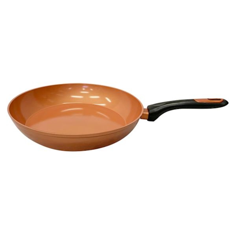 Copper Finish Ceramic Frying Pan, 12″