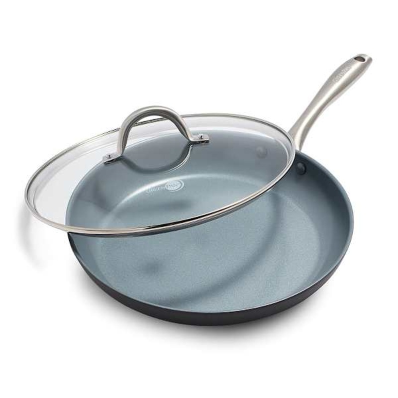 GreenPan Lima Covered Frying Pan, 12″