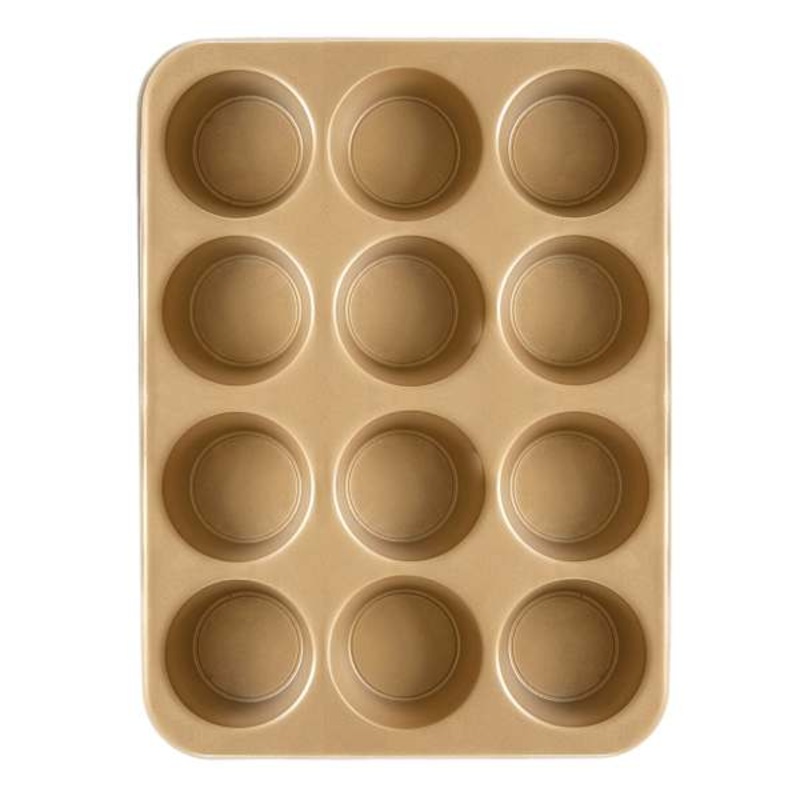 Nordic Ware 12-Cup Gold Muffin Pan