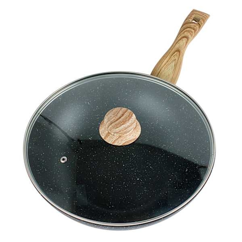 Speckled Black Wok, 11″