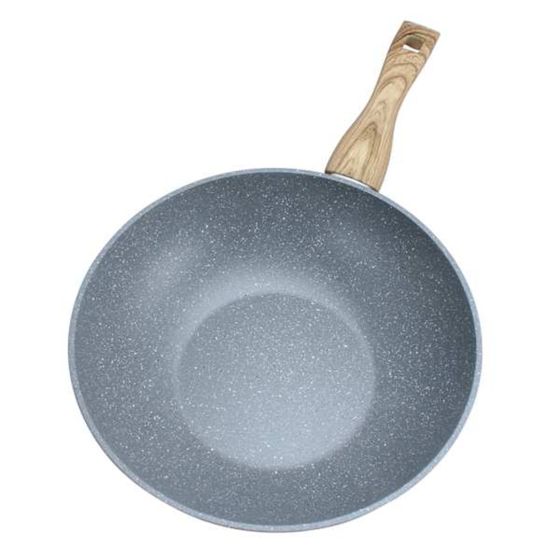 Speckled Grey Wok, 11″