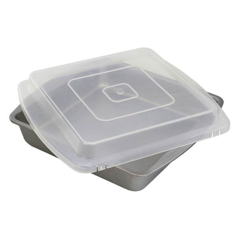 Square Covered Cake Pan, 9″