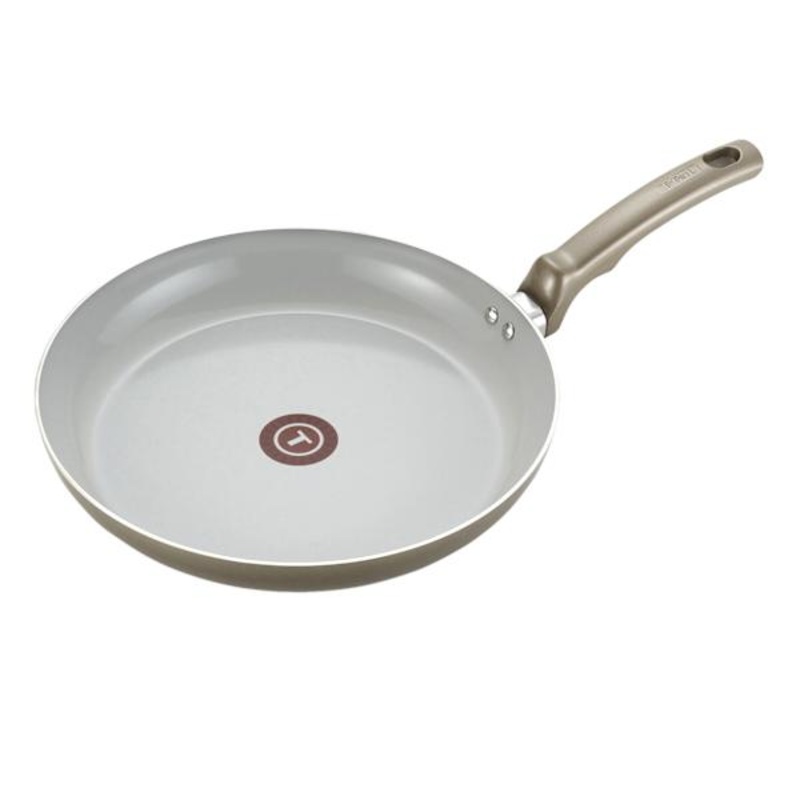 T-fal Champagne Ceramic Chef Fry Pan, 10″