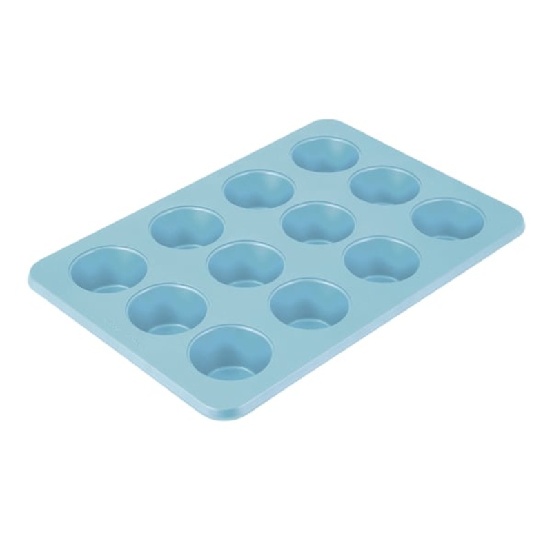 Mineral Water Blue 12-Cup Nonslip Muffin Pan