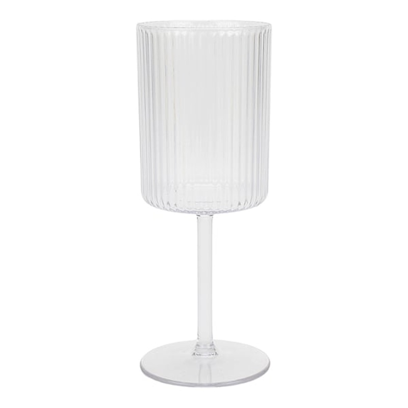 Modern Clear Stemmed Wine Glass, 12oz