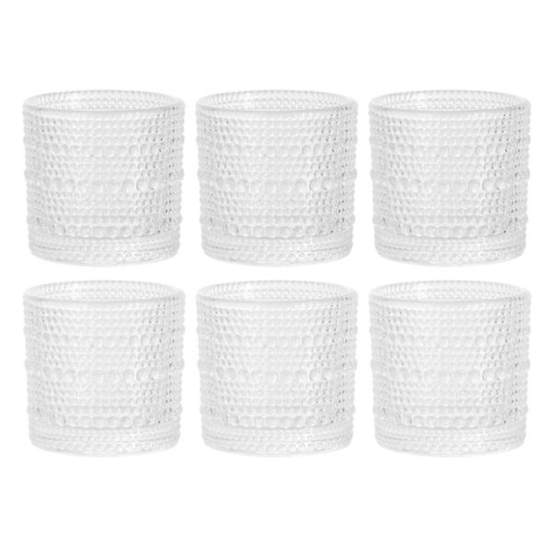 Set of 6 Clear Spectra Shot Glasses, 2oz