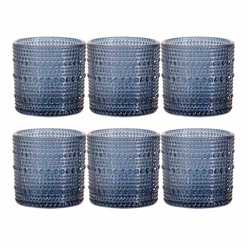 Set of 6 Spectra Navy Blue Shot Glasses, 2oz