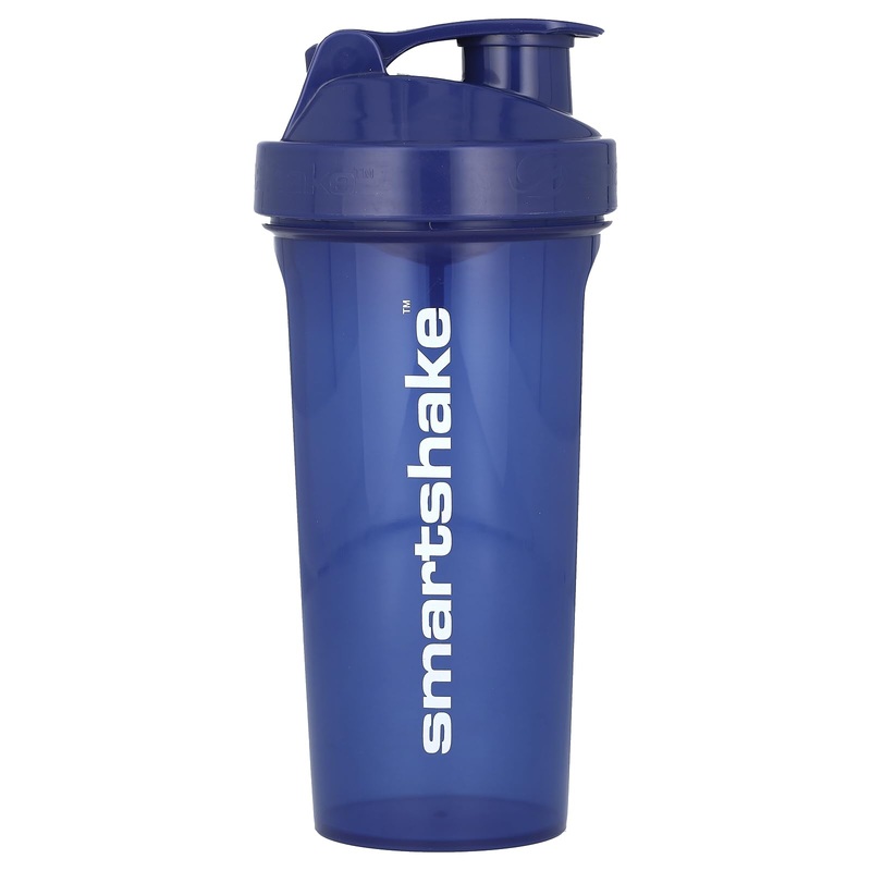Smartshake Glossy Lite Protein-Shaker bottle 800 ml leak-proof BPA-free gift for men and women gym shaker drinking bottle for protein shakes + protein powder (800 ml blue 800ml