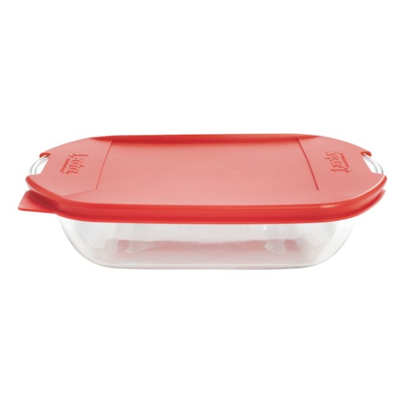 Square Cake Dish with Lid, 8″